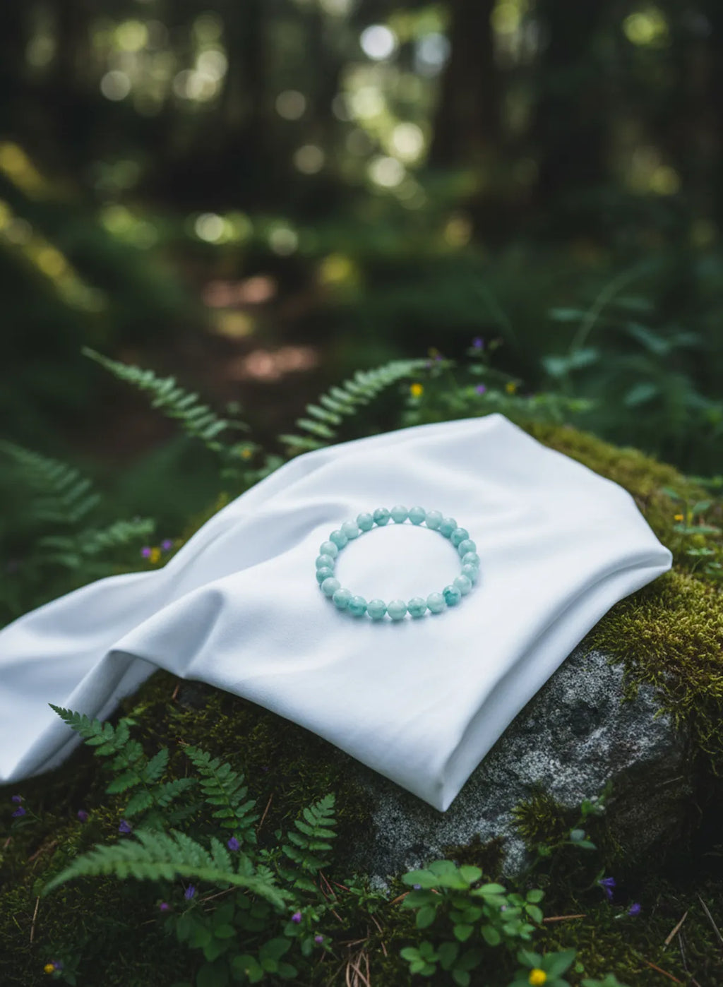 Aquamarine Premium Crystal Bracelet Men & Women