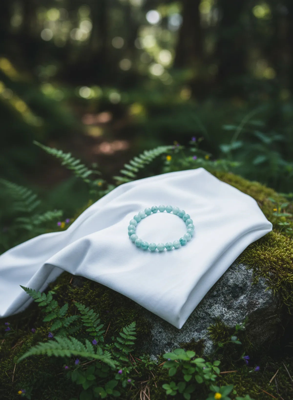 Aquamarine Premium Crystal Bracelet Men & Women