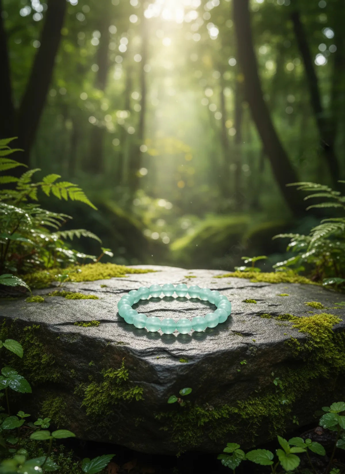 Aquamarine Premium Crystal Bracelet Men & Women