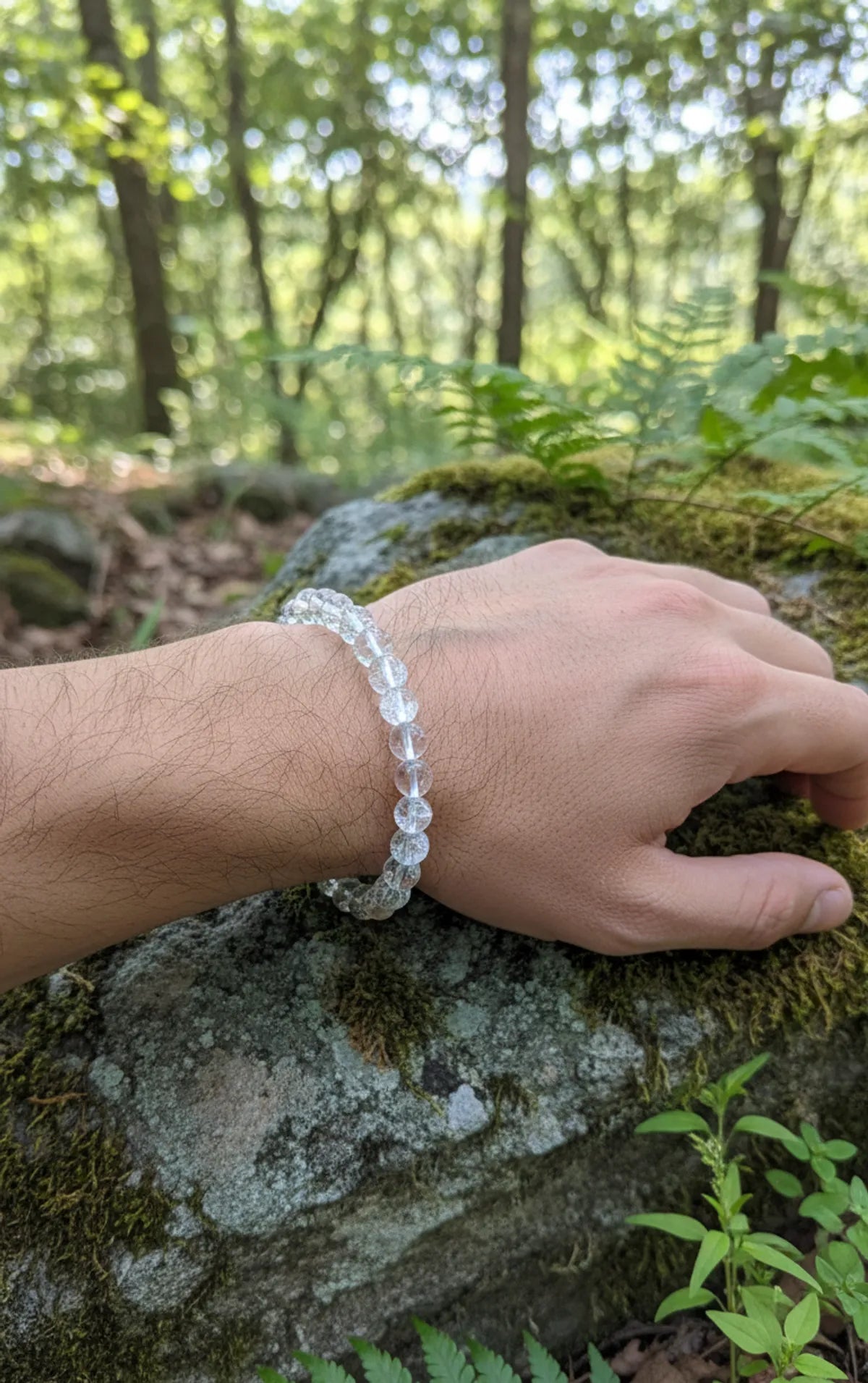 Clear Premium Quartz Crystal Bracelet Men & Women