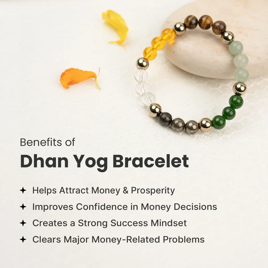 Dhan Yog Premium Crystal Energy Bracelet Men & Women