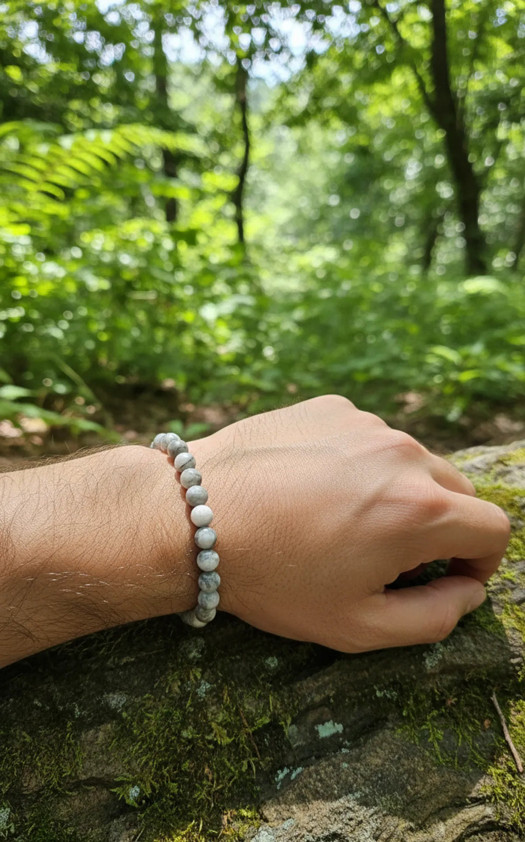White Premium Moonstone Crystal Bracelet Men & Women