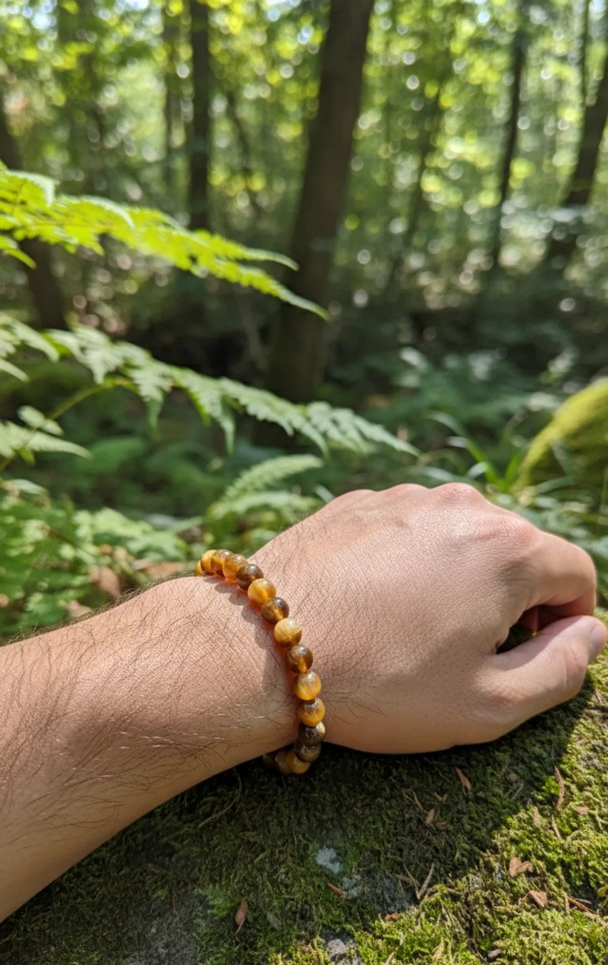 Yellow Premium Cats Eye Crystal Bracelet Men & Women